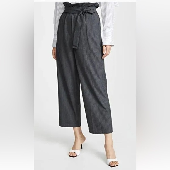 3.1 Phillip Lim Paper Bag cropped pants relaxed 90s crop in gray size 0 - Picture 1 of 8